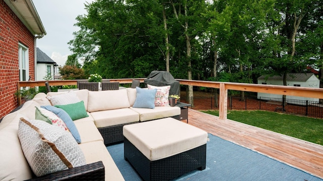 529 Derby Downs, Lebanon, TN 37087 - deck with an outdoor living space