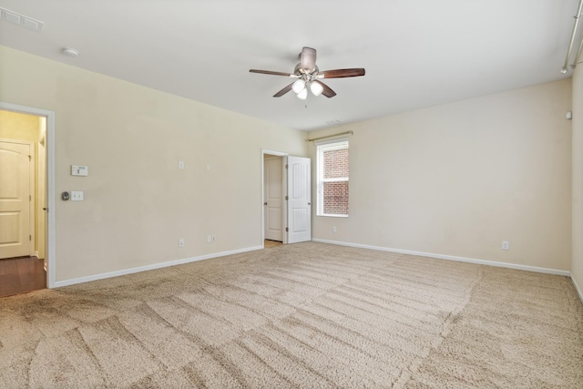 654 Foster Ln, Mount Juliet, TN 37122 - empty room with a ceiling fan, carpet floors, and a smoke detector