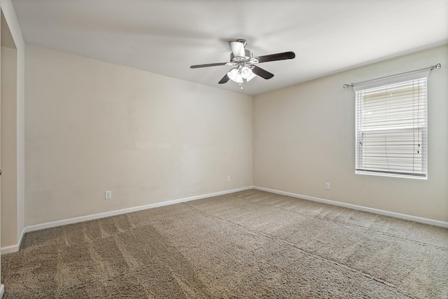 654 Foster Ln, Mount Juliet, TN 37122 - carpeted empty room with a ceiling fan and baseboards