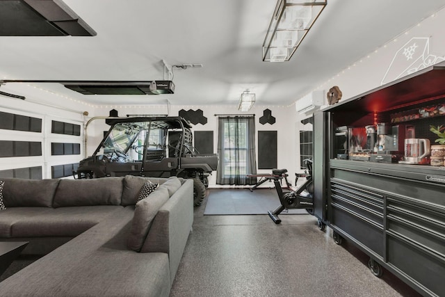 1016 Nealcrest Cir, Spring Hill, TN 37174 - garage featuring a wall mounted air conditioner