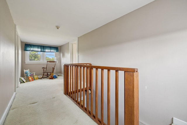 2274 Indian Mound Rd, Woodlawn, TN 37191 - corridor with carpet flooring and an upstairs landing