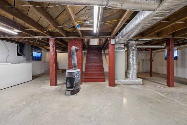 2274 Indian Mound Rd, Woodlawn, TN 37191 - unfinished basement with stairs
