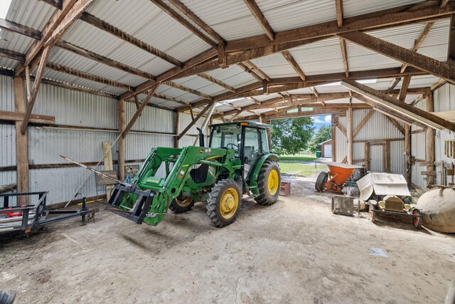 2274 Indian Mound Rd, Woodlawn, TN 37191 - garage with metal wall