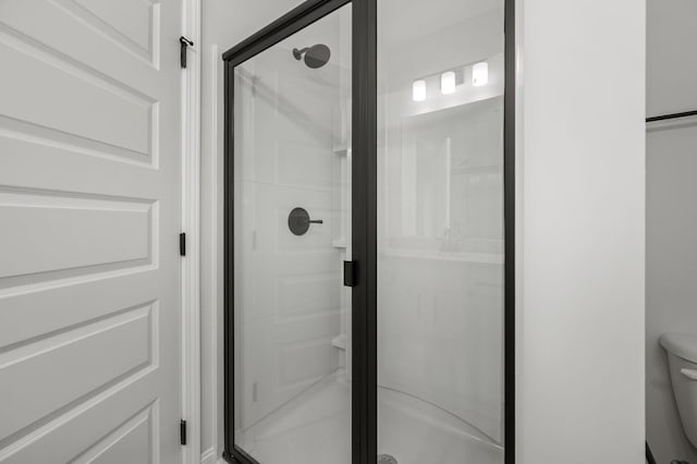 508 Rohan Dr, Murfreesboro, TN 37129 - bathroom featuring a stall shower and toilet