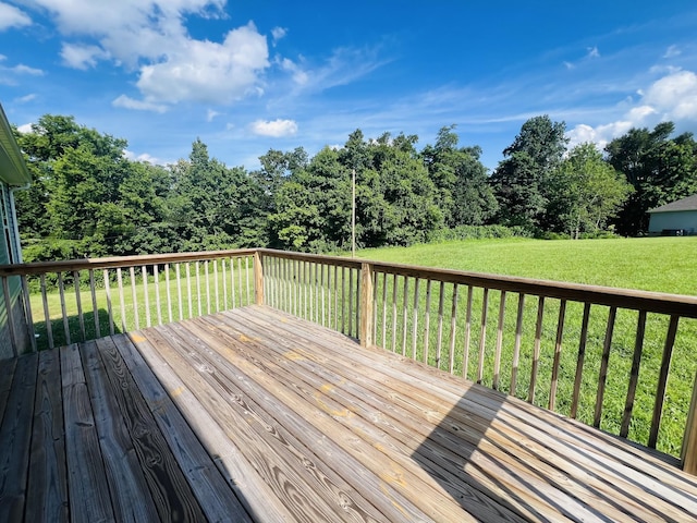 301 Union Hollow Rd, Petersburg, TN 37144 - wooden deck with a yard