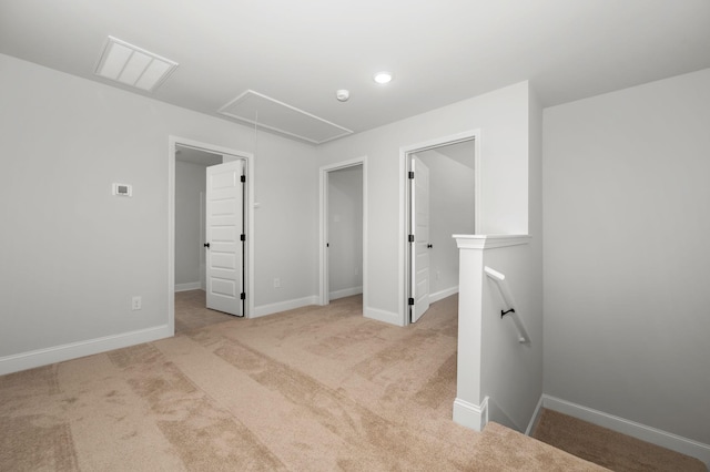512 Rohan Dr, Murfreesboro, TN 37129 - spare room featuring attic access, carpet floors, a smoke detector, and recessed lighting