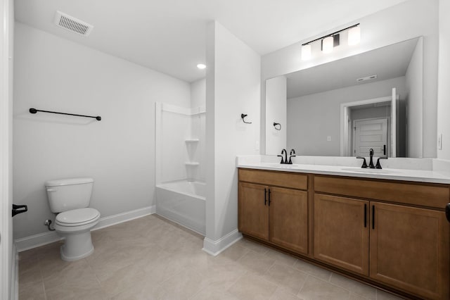 514 Rohan Dr, Murfreesboro, TN 37129 - full bathroom with double vanity,  shower combination, and tile patterned flooring