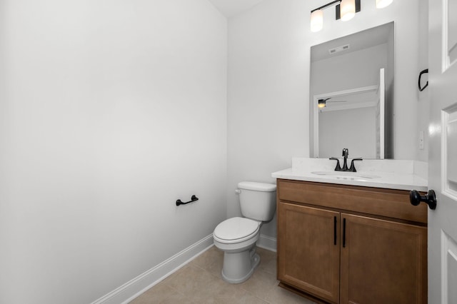 514 Rohan Dr, Murfreesboro, TN 37129 - half bathroom with vanity and tile patterned floors