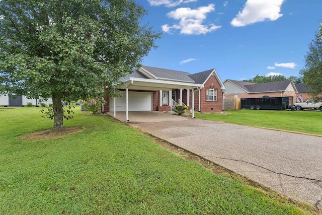 1011 Shirley Dr, Lebanon, TN 37087 - view of front of home featuring brick siding, a garage, and driveway