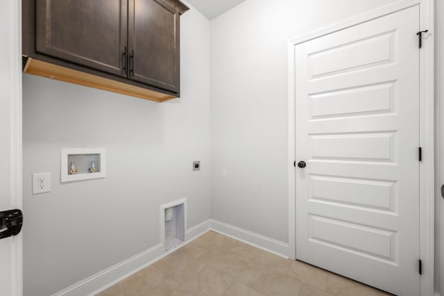 516 Rohan Dr, Murfreesboro, TN 37129 - washroom with hookup for an electric dryer, cabinet space, washer hookup, and light tile patterned flooring