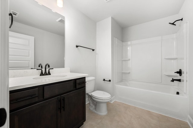 516 Rohan Dr, Murfreesboro, TN 37129 - bathroom featuring vanity, shower / bath combination, and tile patterned flooring