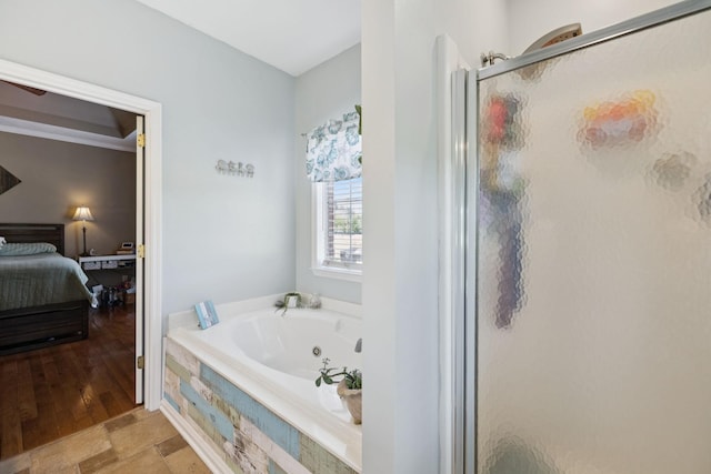 131 E Robertson Rd, Castalian Springs, TN 37031 - ensuite bathroom featuring a stall shower and a whirlpool tub