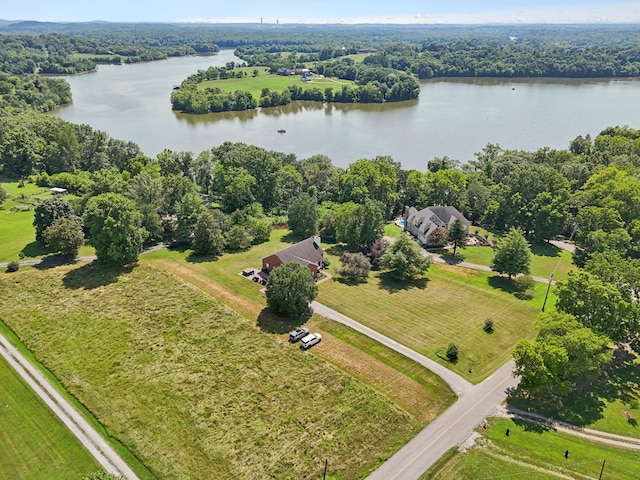 131 E Robertson Rd, Castalian Springs, TN 37031 - aerial view of a large body of water and a forest