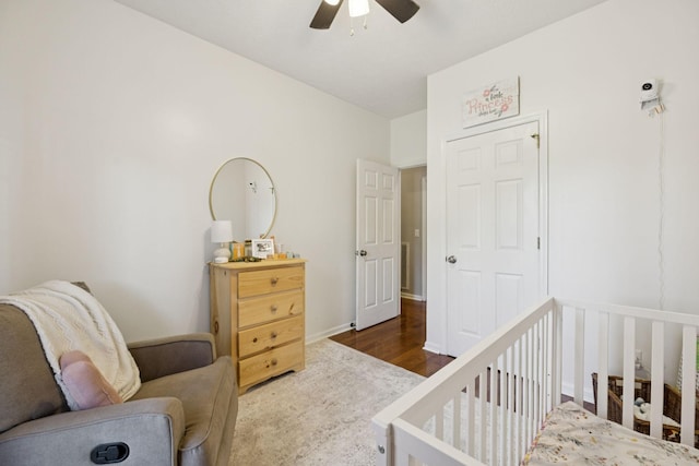 131 E Robertson Rd, Castalian Springs, TN 37031 - bedroom with wood finished floors and ceiling fan