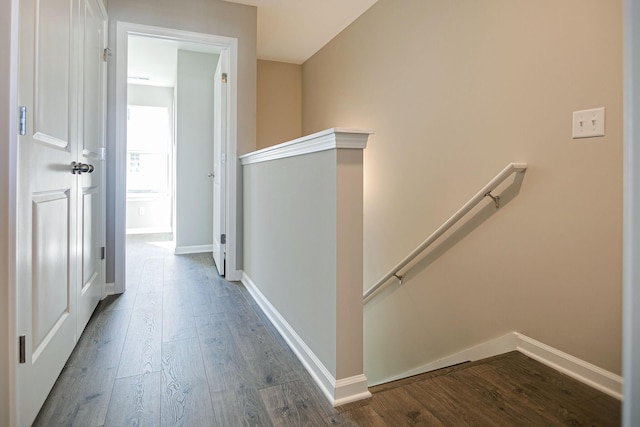 225 Tara Ct Unit 225, Columbia, TN 38401 - hall with an upstairs landing and wood finished floors