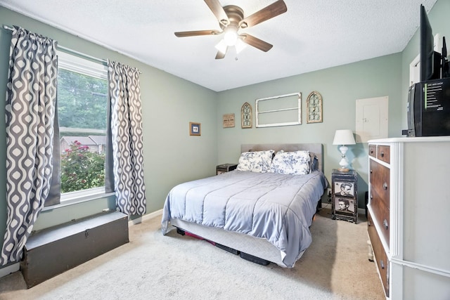 561 Danielle Dr, Clarksville, TN 37042 - carpeted bedroom with ceiling fan and a textured ceiling