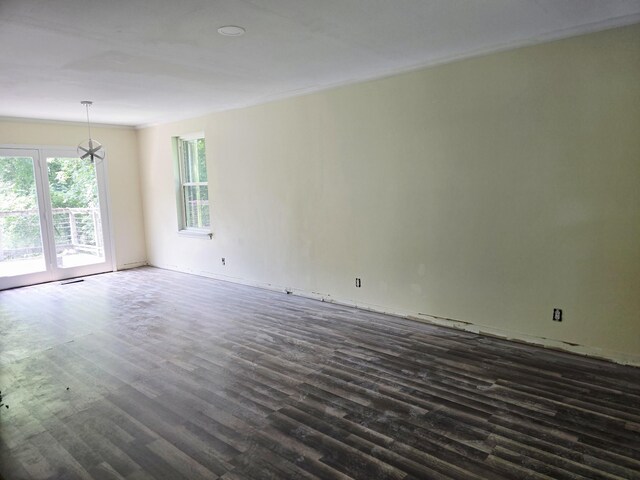 213 April Dr, Old Hickory, TN 37138 - spare room featuring dark wood-style flooring and baseboards