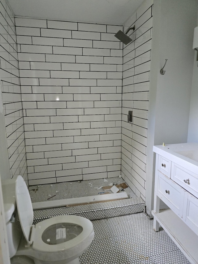 213 April Dr, Old Hickory, TN 37138 - full bath featuring a shower stall, vanity, and tile patterned flooring