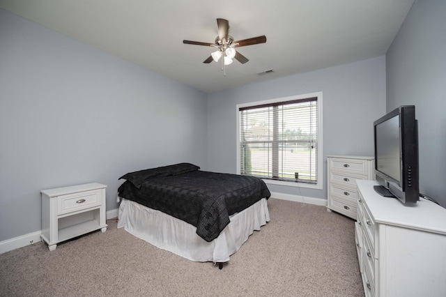 2331 Lionheart Dr, Murfreesboro, TN 37130 - bedroom featuring light carpet and a ceiling fan