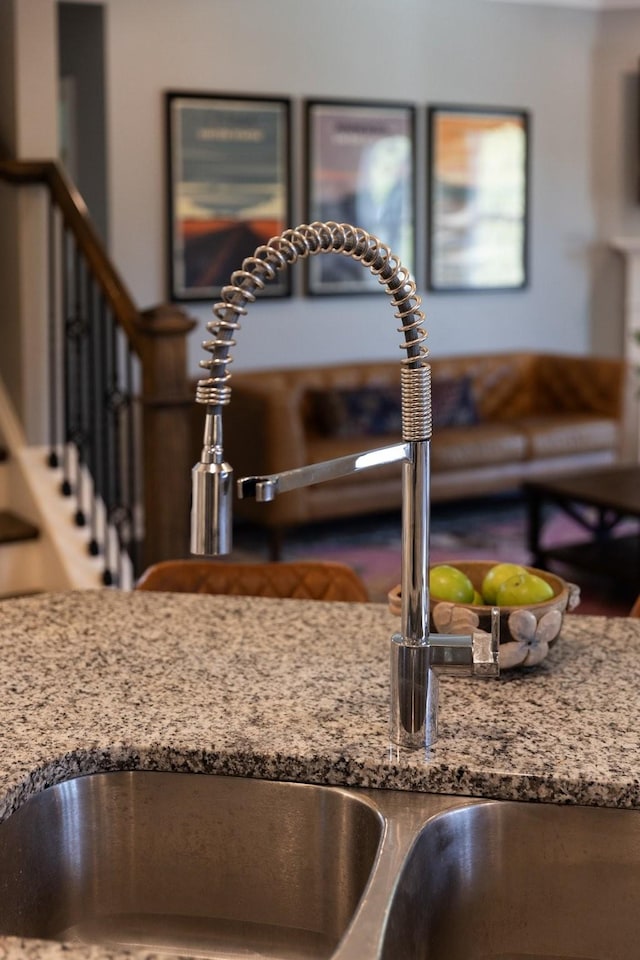 7156 Triple Crown Ln, Fairview, TN 37062 - kitchen view of a sink and stone counters