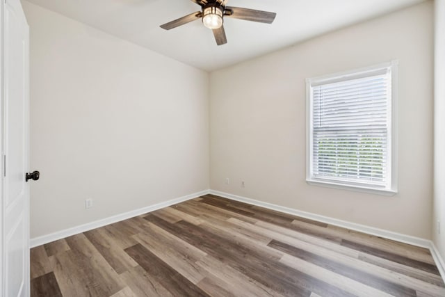 2414 Keegan Dr, Murfreesboro, TN 37130 - empty room with wood finished floors and ceiling fan