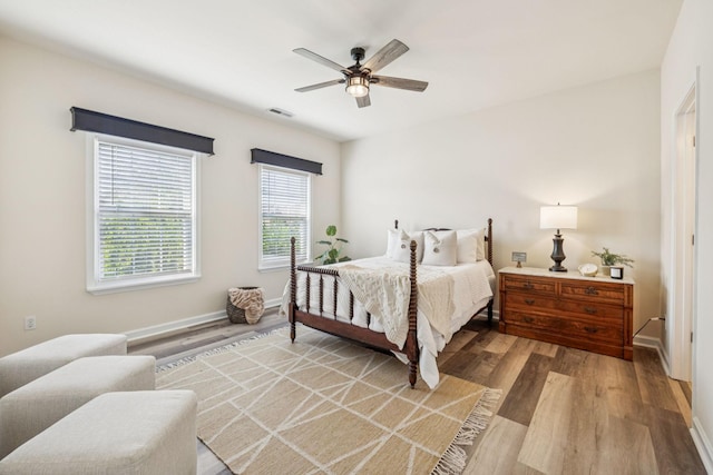 2414 Keegan Dr, Murfreesboro, TN 37130 - bedroom with light wood-type flooring and ceiling fan