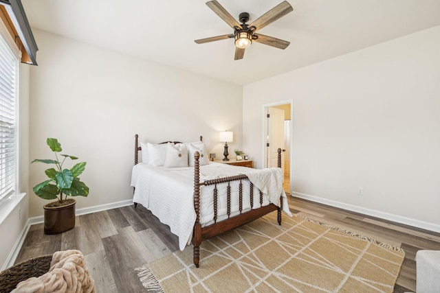 2414 Keegan Dr, Murfreesboro, TN 37130 - bedroom with wood finished floors and a ceiling fan