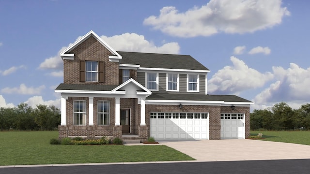 1243 Tucker Dr, Lebanon, TN 37087 - craftsman inspired home with brick siding, driveway, and a garage