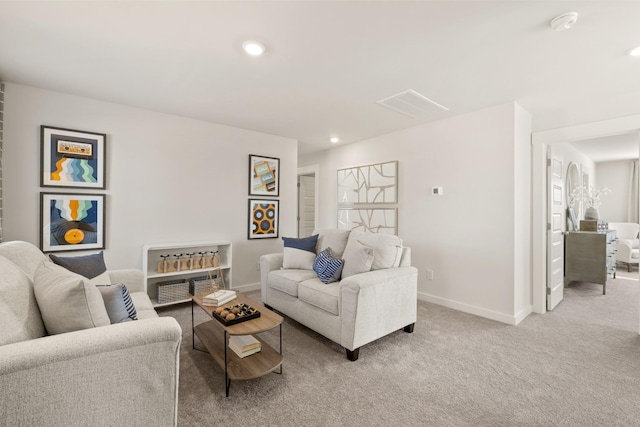 1243 Tucker Dr, Lebanon, TN 37087 - carpeted living room featuring baseboards and recessed lighting