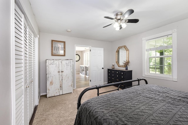 5519 Noble King Rd, Franklin, TN 37064 - bedroom with carpet floors and a ceiling fan