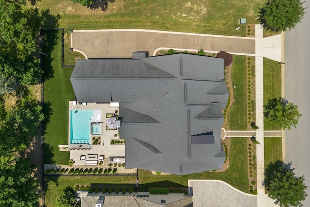 7318 Harlow Dr, College Grove, TN 37046 - drone / aerial view of a pool area