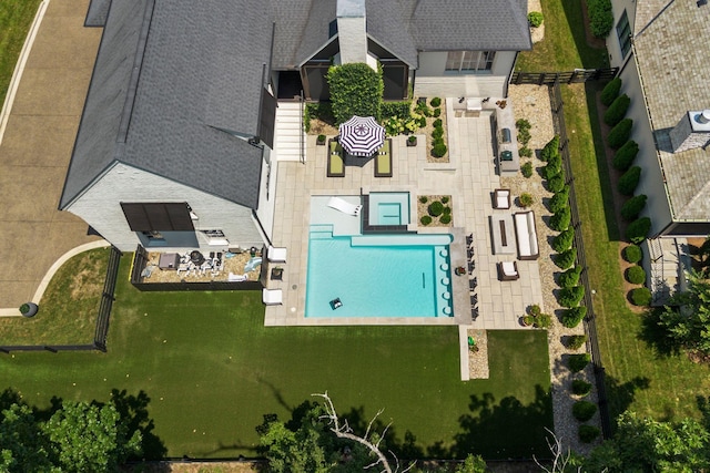 7318 Harlow Dr, College Grove, TN 37046 - view of subject property with a pool