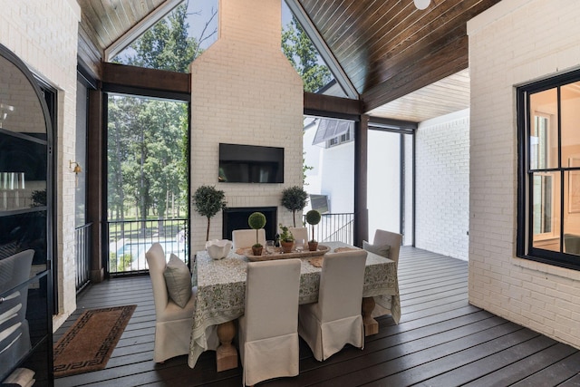 7318 Harlow Dr, College Grove, TN 37046 - sunroom / solarium with vaulted ceiling