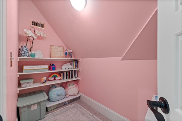7318 Harlow Dr, College Grove, TN 37046 - interior space featuring vaulted ceiling and baseboards