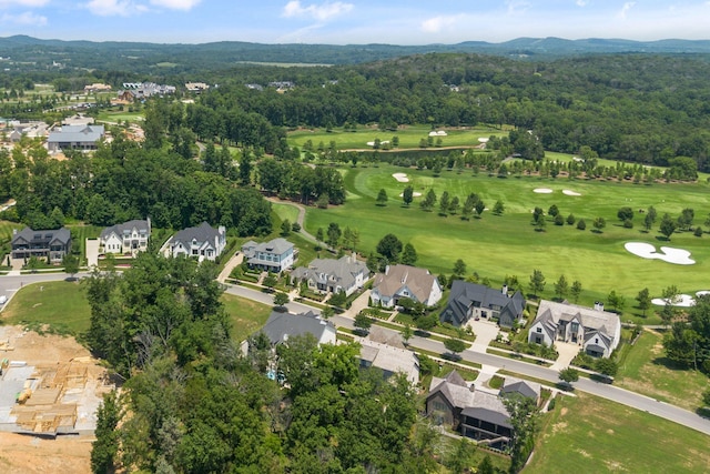 7318 Harlow Dr, College Grove, TN 37046 - aerial view of property's location with mountains and nearby suburban area