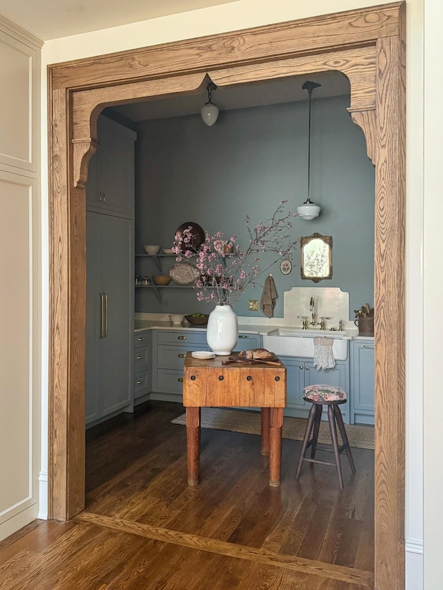 391 The Lady Of The Lake Ln, Franklin, TN 37067 - playroom with dark wood-style flooring