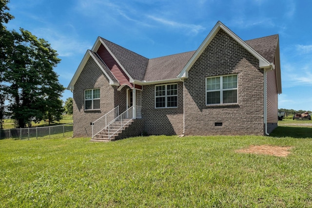 183 Caydras Way, Lafayette, TN 37083 - view of front of property featuring crawl space, brick siding, and a shingled roof
