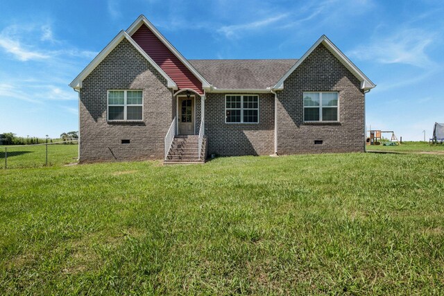 183 Caydras Way, Lafayette, TN 37083 - view of front of house with crawl space, brick siding, and a shingled roof