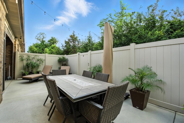 2135 Halfmoon Way, Murfreesboro, TN 37130 - fenced backyard featuring a patio area and outdoor dining space