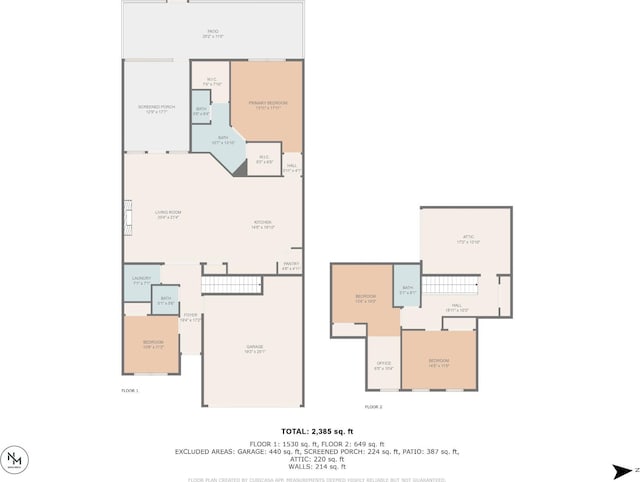 2135 Halfmoon Way, Murfreesboro, TN 37130 - view of floor plan / room layout