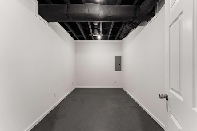 1418 Ridge Rd, Dickson, TN 37055 - finished basement featuring electric panel and dark carpet