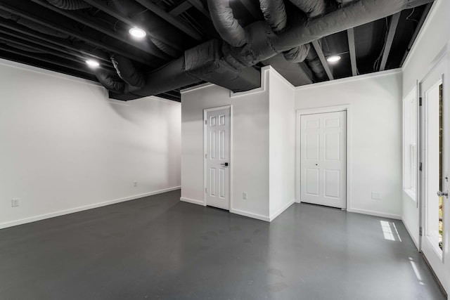 1418 Ridge Rd, Dickson, TN 37055 - basement with baseboards
