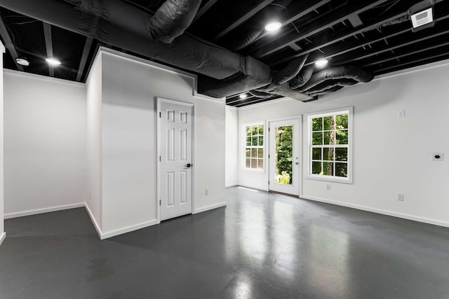 1418 Ridge Rd, Dickson, TN 37055 - below grade area featuring baseboards