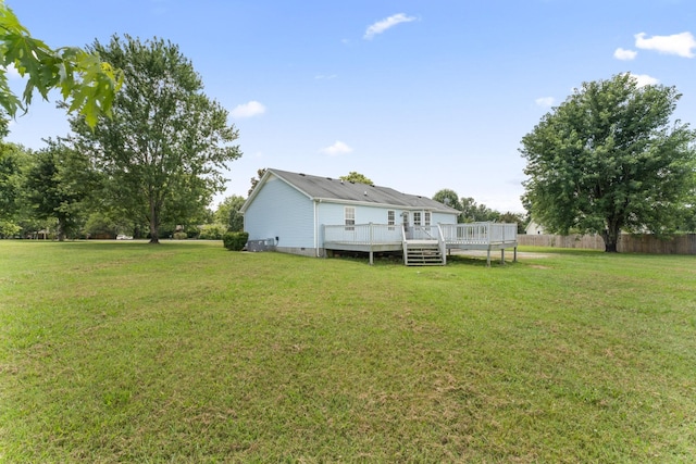 232 Elmwood Dr, Murfreesboro, TN 37128 - view of yard featuring a deck