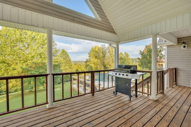 268 Crest Dr, Lynchburg, TN 37352 - wooden terrace featuring a grill