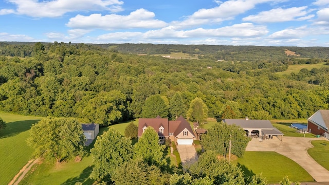 268 Crest Dr, Lynchburg, TN 37352 - drone / aerial view of a heavily wooded area