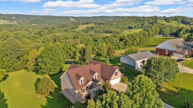 268 Crest Dr, Lynchburg, TN 37352 - view of subject property with a heavily wooded area