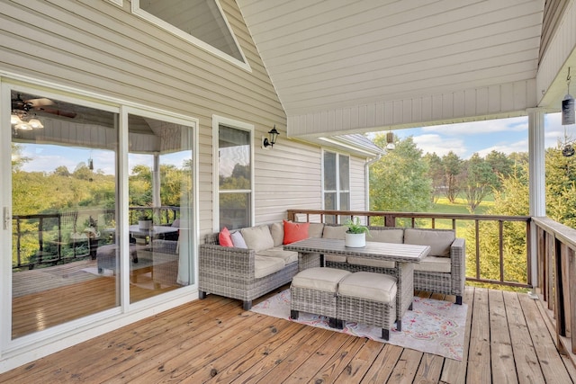 268 Crest Dr, Lynchburg, TN 37352 - deck with an outdoor living space