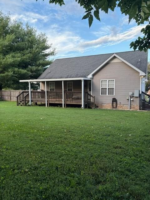 101 Jasmine Way N, Portland, TN 37148 - back of house with a deck and roof with shingles