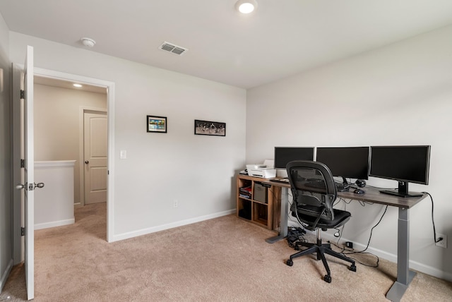 125 Stammer Farms Blvd, Chapel Hill, TN 37034 - carpeted home office with baseboards and recessed lighting